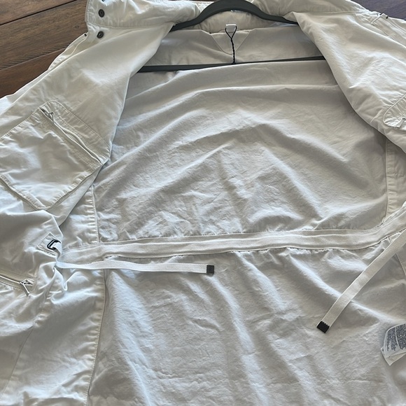 Tommy Hilfiger men’s white field cargo military jacket hooded size XL - Picture 14 of 16